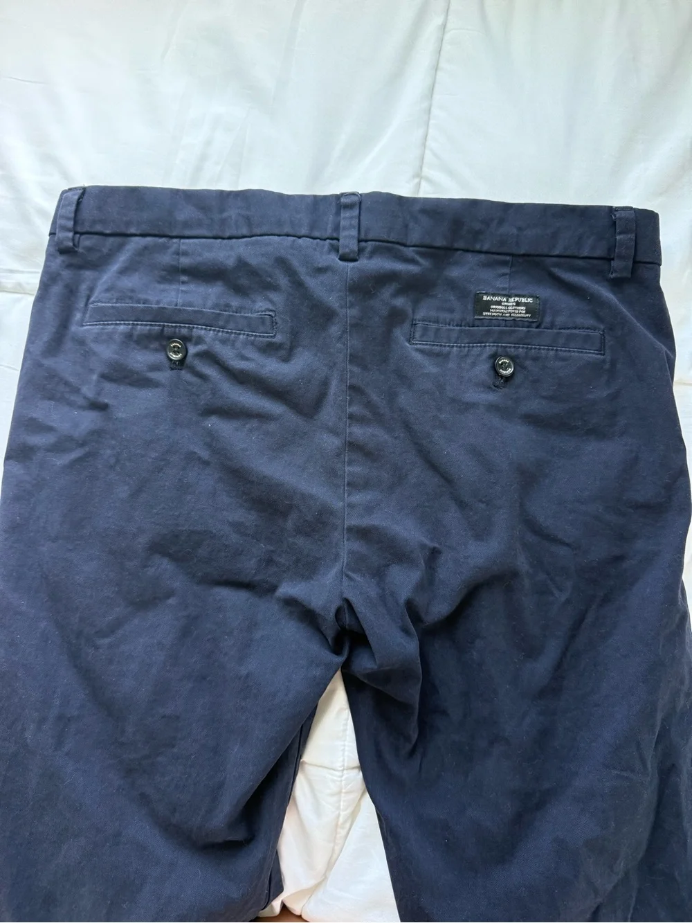 Banana Republic Men's Navy Slim Chinos